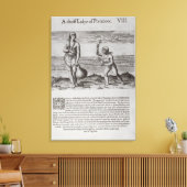 インディアンの女性と少女 キャンバスプリント (インサイチュ (リビング))