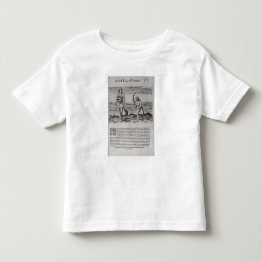 インディアンの女性と少女 トドラーTシャツ (正面)