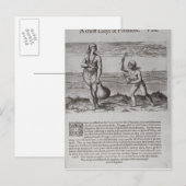 インディアンの女性と少女 ポストカード (正面/裏面)