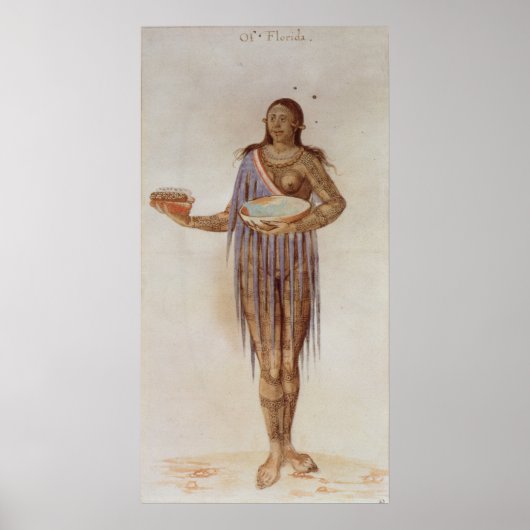 インディアンの女性フロリダ ポスター (正面)