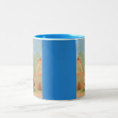 インディアンの女、ブラックフット族、ジョージ·カトリン ツートーンマグカップ (中央)