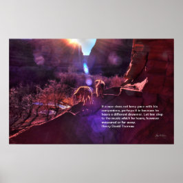 インディアンの子犬が新しい日を迎えるキャニオンデチェル ポスター