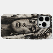 インディアンの少女の伝統の戦士の精神 Case-Mate iPhoneケース (裏面 (横))