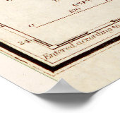 インディアンの州の統一された地図(1868) ポスター (角)