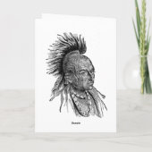 インディアンの最高グリーティングカード カード (裏面)