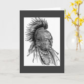 インディアンの最高グリーティングカード カード (黄色い花)