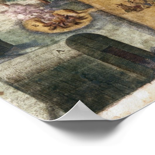 インディアンの村Secoton, c.1570-80 ポスター (角)