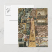 インディアンの村Secoton, c.1570-80 ポストカード (正面/裏面)