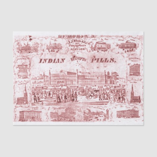 「インディアンの根薬」 薄葉紙 (正面)