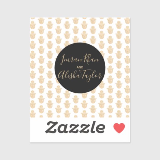 インディアンの結婚金ゴールドハムザ・ヘナ発表 シール (シート)