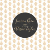 インディアンの結婚金ゴールドハムザ・ヘナ発表 シール (正面)