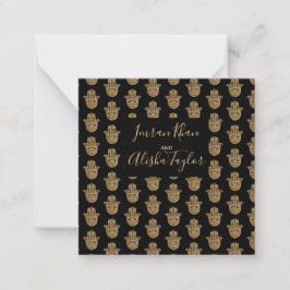 インディアンの結婚金ゴールドハムザ・ヘナ発表 ノートカード