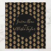 インディアンの結婚金ゴールドハムザ・ヘナ発表 ワインラベル (シングルラベル)