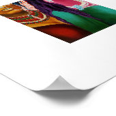 インディアンの美しいブライドプリント ポスター (角)