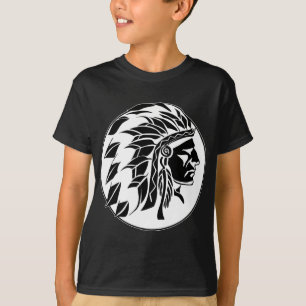 インディアンの酋長の頭部 Tシャツ