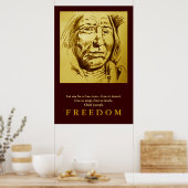 インディアンの鉛筆のスケッチやる気を起こさせるポスター ポスター (キッチン)