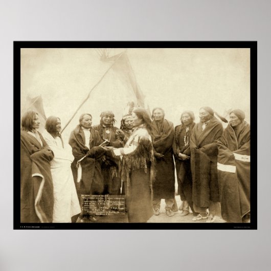 インディアンの長と一般的なマイルSD 1891 ポスター (正面)