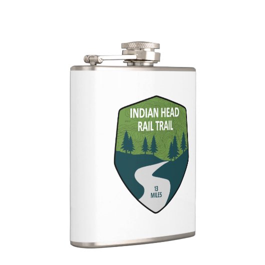 インディアンの頭のレール フラスク (右)