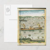 インディアンの魚の取り方 ポストカード (正面/裏面)