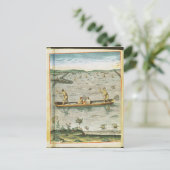 インディアンの魚の取り方 ポストカード (スタンド正面)