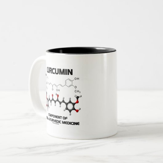 インディアンのAyurvedicの薬のクルクミンの部品 ツートーンマグカップ (正面左)