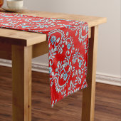 インディアンのfleur de lysのhennaパターン ショートテーブルランナー (インサイチュ)