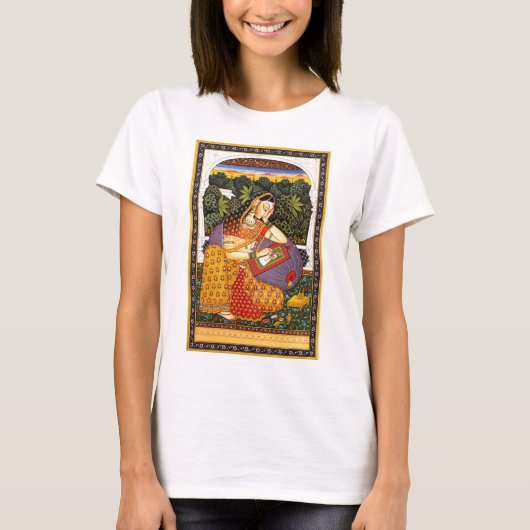 インディアンのMughalの古代プリンセス Tシャツ (正面)