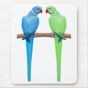 インディアンのRingneckのインコのマウスパッド マウスパッド
