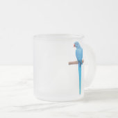 インディアンのRingneckのインコのマグ フロストグラスマグカップ (正面右)
