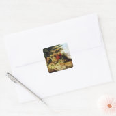 インディアンはカナダを通じて毛皮を輸送する スクエアシール (封筒)