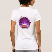 インディアンは休暇-紫色--を支えます Tシャツ (裏面)