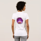 インディアンは休暇-紫色--を支えます Tシャツ (裏面フル)