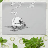 インディアンは彼の孤独でNCワイエスヴィンテージウェスタン キッチンタオル (折り畳み)