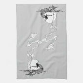 インディアンは彼の孤独でNCワイエスヴィンテージウェスタン キッチンタオル (縦)