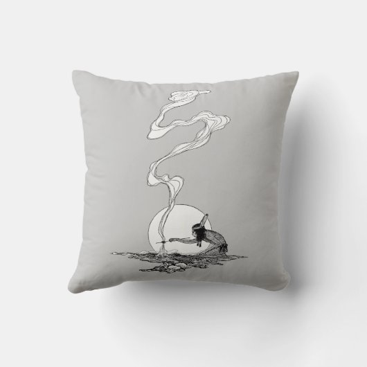 インディアンは彼の孤独でNCワイエスヴィンテージウェスタン クッション (裏面)