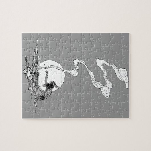 インディアンは彼の孤独でNCワイエスヴィンテージウェスタン ジグソーパズル (横)