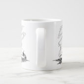 インディアンは彼の孤独でNCワイエスヴィンテージウェスタン ジャンボコーヒーマグカップ (裏面)