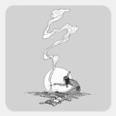 インディアンは彼の孤独でNCワイエスヴィンテージウェスタン スクエアシール (正面)