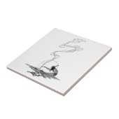 インディアンは彼の孤独でNCワイエスヴィンテージウェスタン タイル (側面)