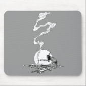 インディアンは彼の孤独でNCワイエスヴィンテージウェスタン マウスパッド (正面)