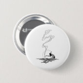 インディアンは彼の孤独でNCワイエスヴィンテージウェスタン 缶バッジ (正面&裏面)