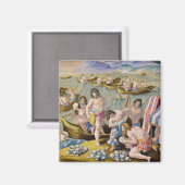 インディアンは真珠のためにダイビング、'Venationからプレート93 マグネット (正面/裏面)