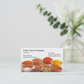 インディアンは製造者の名刺に味を付けます 名刺 (スタンド正面)