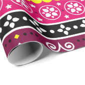 インディアンまたはパキスタンのトラックインスパイアアートの ラッピングペーパー (ロールコーナー)