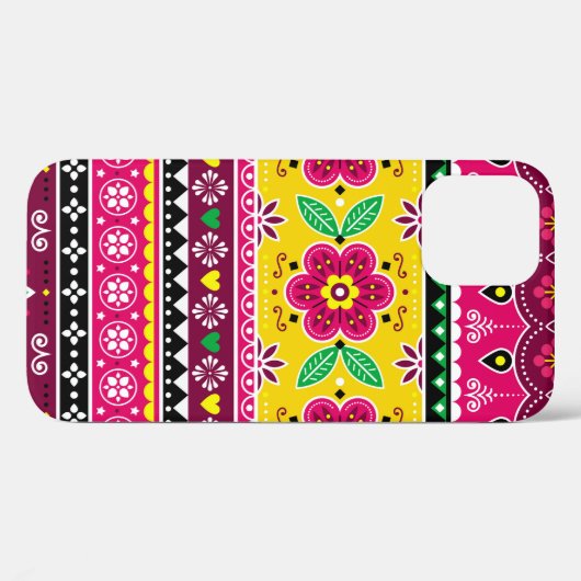 インディアンやパキスタンのトインスパイアラックアート Case-Mate iPhoneケース (裏面 (横))