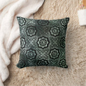 インディアンろうけつ染め – 緑 クッション (ブランケット)