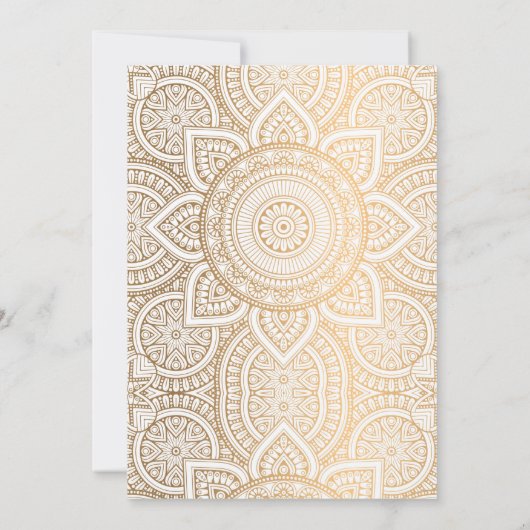 インディアンをテーマにしたブライダルシャワーパーティの招待状 招待状 (裏面)