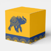 インディアンをテーマにした青王室の象の結婚象 フェイバーボックス (裏面サイド)