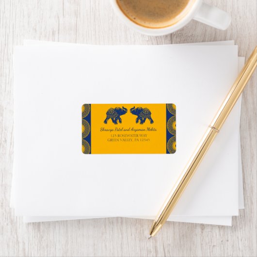 インディアンをテーマにし王室のたゾ結婚ウ  ラベル (インサイチュ)