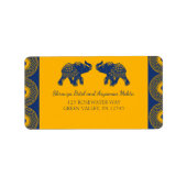 インディアンをテーマにし王室のたゾ結婚ウ  ラベル (正面)